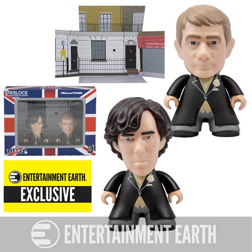 Sherlock Titans Sherlock and John Wedding Suit 3-Inch Vinyl Mini-Figure 2-Pack - Entertainment Earth Exclusive